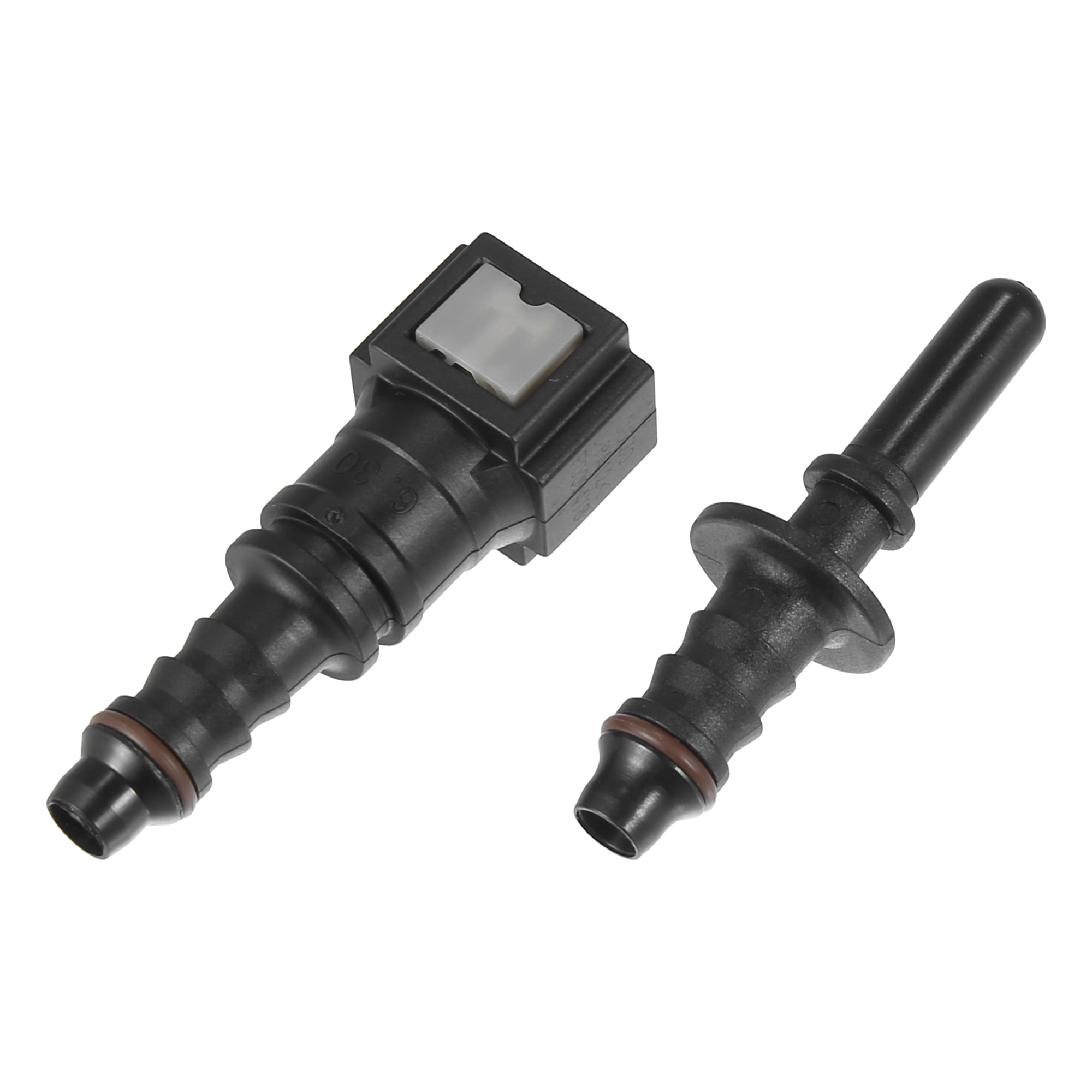 Unique Bargains 1/4 6.3mm SAE to 5/16 8mm Straight Fuel Line Quick Release Connector