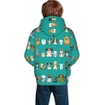 thumbnail image 6 of Kll Unisex Kids Boys Girls Hooded Pocket Pullover Hoodies-Cartoon Dogs, 6 of 9