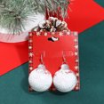 thumbnail image 3 of Joyas navideñas pendientes de copos de nieve únicos navideños pendientes clásicos de muñecos de nieve de campana de colores joyas de pareja regalos de San Valentín, 3 of 5