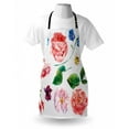 thumbnail image 3 of Floral Apron Bouquet Set with Rose Daisy Petals and Branches Shabby Chic Vintage Picture, Unisex Kitchen Bib Apron with Adjustable Neck for Cooking Baking Gardening, Pink and Green, by Ambesonne, 3 of 3