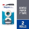 thumbnail image 4 of Cinta adhesiva de papel médica Nexcare Gentle de 1 cm x 9 m, 2 rollos, 4 of 9