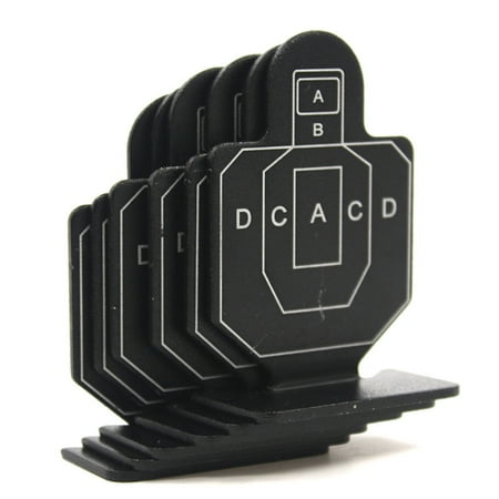Shooting Targets Metal 6PCS/Set Metal Airsoft Tactical Hunting Shooting Target Set Toy Durable Archery Kit Target Practice Accessory ()