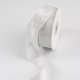 thumbnail image 1 of Nvzi Cinta de doble cara, 4 cm x 9,14 m, blanca, 1 rollo de cinta de poliéster, ideal como cinta floral para ramos, perfecta para envolver regalos, horquillas para el pelo y hacer lazos., 1 of 5
