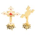 thumbnail image 4 of Metal Standing CrossMetal Standing Cross Red Crucifix Wall Cross Catholic Standing Cross Compact and Lightweight, 4 of 4