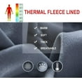 thumbnail image 3 of Thermal Fleece Lined Leggings Women High Waisted Winter Yoga Pants with Pockets, 3 of 5