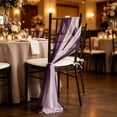 thumbnail image 2 of TACILIP Wedding Decor, 1PC Backrest Of Chair Chair Back Decoration Pearl Chiffon Fabric Beautiful Chiffon Curtain Wedding Hotel Decoration Chair Cover, Womens Gifts, 2 of 6