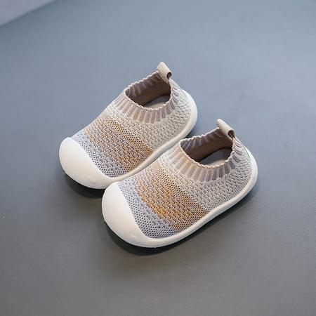 

Floleo Clearance Toddler Shoes Baby Boys Girls Cute Fashion Breathable Mesh Non-slip Soft Bottom Fly Weaving Casual Shoes