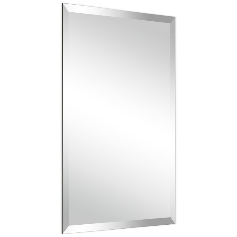 Empire Art Direct 20 x 30 in. Frameless Wall Mirror with Beveled Prism Mirror Panels 1 in. Beveled Edge