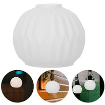 Milisten Replacement White Glass Lamp Shade for E27 Bulbs Soft Light Diffusion