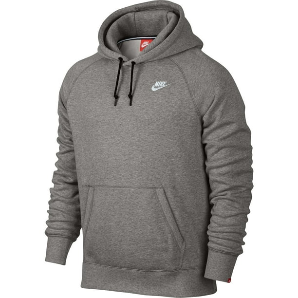 Nike - Nike Ace Fleece Pullover Men's Hoodie Athletic Dark Grey/White ...