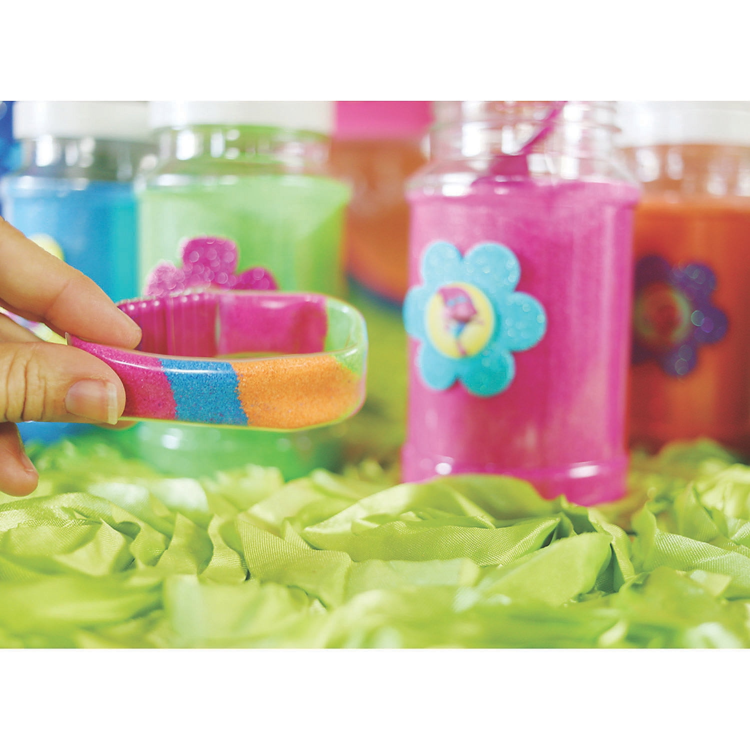 Neon Craft Sand Set, Craft Supplies, Sand & Supplies, Sand Art, 8 Pieces, Neon