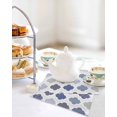 thumbnail image 4 of Grey Purple Moroccan Kitchen Dish Towels for Drying Dishes Set of 2, Retro Bohemia Geometric Pattern Waffle Weave Microfiber Hand Tea Bathroom Towels Quick Dry & Absorbent Towel 12x12, 4 of 7