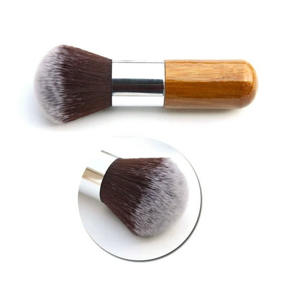 Boar Hair Brush Makeup Foundation Brush Cosmetic Blending Round Brush
