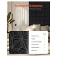 thumbnail image 4 of 3D Wall Panels 33-Pack, 11.81x11.81in PVC Diamond Tiles, 32 Sq.Ft. Coverage, Modern Interior Decor for Bedroom, Living Room, Matte Black, 4 of 6