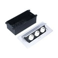 thumbnail image 2 of Accesorios de fuente de alimentación, tomacorriente de piso, enchufe emergente de escritorio integrado, Kit de caja de cubierta de toma de corriente de piso, innovación moderna, 2 of 12