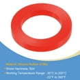 thumbnail image 3 of Unique Bargains 1-1/4 Pieds DN32 Rondelle Plate en Silicone avec Joint Rapide Rouge, 3 of 5