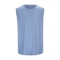 thumbnail image 2 of Siilsaa Men's Casual Tank Tops 1 Pack Knit Sleeveless Lightweight Tee Muscle Basic T Shirts Blue,XL, 2 of 4