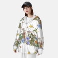 thumbnail image 4 of Picia Herbs and Wildflowers Women's Men's UPF 50+ Sun Protection Hoodie Shirt Long Sleeve SPF Fishing Outdoor UV Hiking Lightweight Shirts-Large, 4 of 9