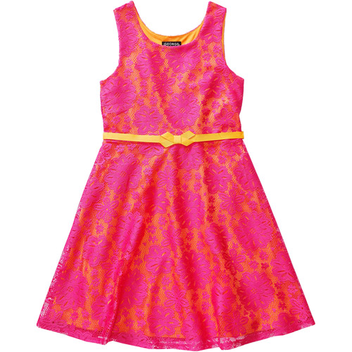 Girls' Crochet Lace Dress - image 1 of 1