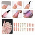 thumbnail image 5 of RAGUPEL 24Pcs Glue on Nails for Women,Gold Glitter Coffin Nails Tips,Glossy Press on Nail,Nail Press Ons for Daily Life,Gatherings and Photo Shoots,Style2, 5 of 6
