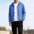 thumbnail image 5 of Bosfbaoi Hooded Windbreaker Jackets for Men Full Zip Lightweight Casual Outdoor Packable Windproof Jacket, 5 of 7