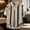 Khaki, variant on Men's Retro Polo Shirts Color Block Striped Lightweight TopsCasual Breathable Texture Party Tops for Poolside