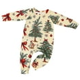 thumbnail image 1 of Conjunto navideño para padres e hijos, ropa de casa estampada, pijamas, pantalones de manga larga, conjunto de dos piezas, monos de poliéster para bebé, 1 of 2