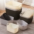 thumbnail image 4 of Cesta de almacenamiento de ropa sucia Cesta de ropa sucia WC Cubo de lavandería de plástico Baño Ropa de baño artefacto Calcetines de escritorio Cesta de almacenamiento, 4 of 5