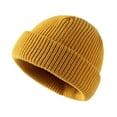 thumbnail image 1 of MesaSe Bonnet Tricoté Fait Main Extensible Décontracté Épais Résistant au Froid Couleur Unie Automne Hiver Bonnet pour Femmes pour Extérieur, 1 of 9