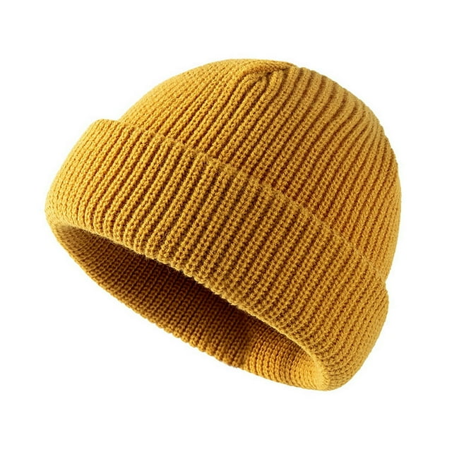 MesaSe Bonnet Tricoté Fait Main Extensible Décontracté Épais Résistant au Froid Couleur Unie Automne Hiver Bonnet pour Femmes pour Extérieur