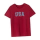 thumbnail image 5 of Camiseta de mujer Salvador verano cuello redondo para senderismo vacaciones deportes de playa, 5 of 7