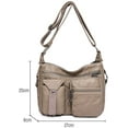 thumbnail image 3 of Soft Leather Crossbody Purse for Women Pocketbooks Waterproof Shoulder Bag Ladies Multi Pocket Crossbody Bag, 3 of 5