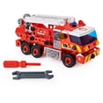 thumbnail image 2 of Meccano Fire Truck Toy Model Car Kit (152 pcs): Battery-Powered Siren Sound, Lights & Swiveling Ladder (Ages 5+) STEAM Vehicle Building Set With 2 Kid Construction Tools, 150 Snap-In Parts & Stickers, 2 of 8