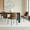Saddle Brown, variant on CHITA Modern Dining Chairs Set of 2 Metal Legs Dining Chair, Fabric in Cloud(Multi-colored)