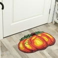 thumbnail image 4 of ToyKingdee Pumpkin Imitation Cashmer Carpet Pad Entrance Blanket Bedside Blanket 24x16 In Small And Cute Decorative Carpet, 4 of 6