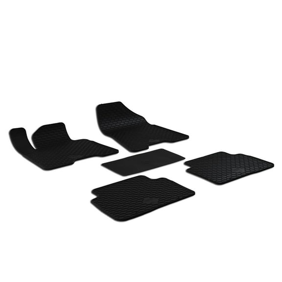 Set of 5 Black Rubber All Weather Floor Mats for Hyundai Tucson Sportage 17-20