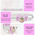 thumbnail image 5 of 8PCS Syrian Hamster Tube Set,Transparent Pet Cage Curvy Tunnel Kit DIY Dwarf Hamster Toy Tube Small Animal External Accessories Adventure Pipe for Mice Rat, 5 of 6