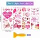 thumbnail image 2 of 4 láminas de calcomanías para decorar muebles con diseño de San Valentín: corazones, corazones y diseños UV., 2 of 9