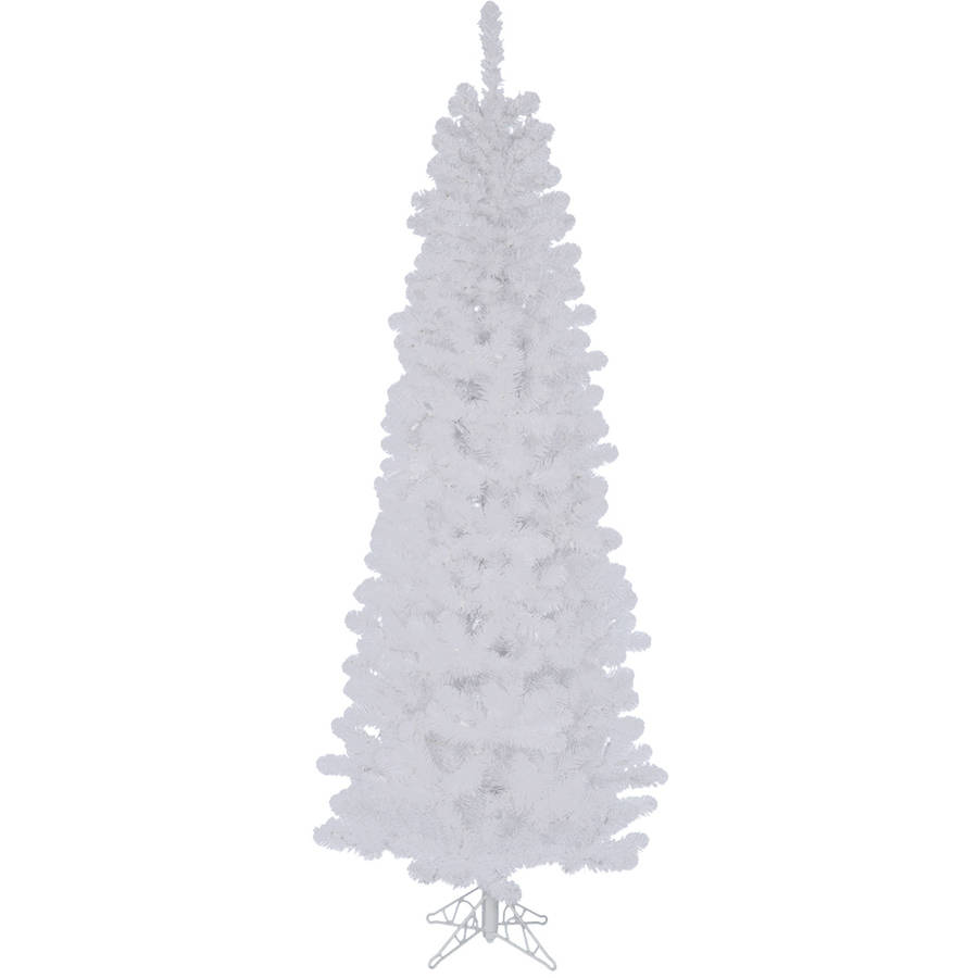 tall white christmas tree