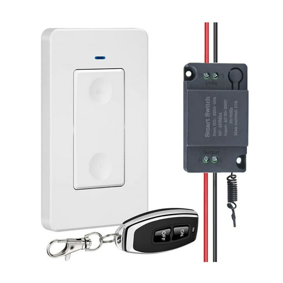 MYG 1PCS Wireless Light Switch and Receiver Kit Wireless Light Switch Remote Control