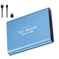 thumbnail image 1 of SSD profesional USB 3.1 Unidades de externas Velocidad de lectura del disco duro a 430 MB / s para PC portátil - 500GB azul Sunnimix SSD de alta velocidad, 1 of 8