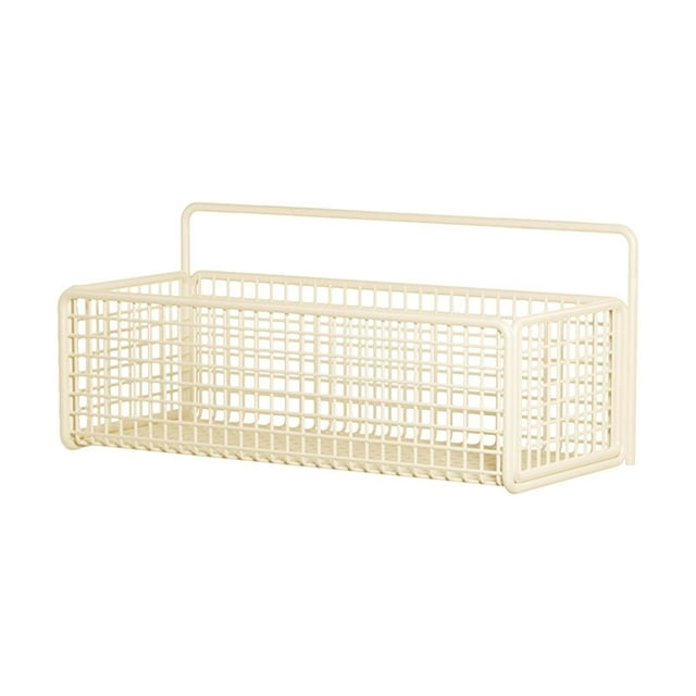 Spice Rack Organizador Montaje de pared Minimalista Minimalista fácil de instalar Cesta de almacenamiento de alambre de cesta de cocina colgante para 23.5CMX10.5CMX12CM