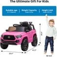thumbnail image 6 of EastVita Kids 12V Ride on Cars Toyota Licensed Land Rover Ride on SUV Electric Car with Remote Control, MP3 Player Rocking Pull Rod for Kids 3 Age +, 6 of 9