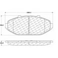 thumbnail image 2 of Centric Parts 102.07480 102 Series Semi Metallic Standard Brake Pad, 2 of 4