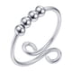 thumbnail image 2 of Anillo de cuentas redondas giratorias de doble capa, anillo de descompresión de ansiedad femenina, pulsera de moda con personalidad femenina, 2 of 5