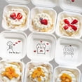 thumbnail image 3 of Concha compostable para hamburguesas de 6 pulgada cajas de comida para llevar/para llevar, biodegradable tapas con aptas pa 50 piezas bncas Macarena contenedores de concha, 3 of 7
