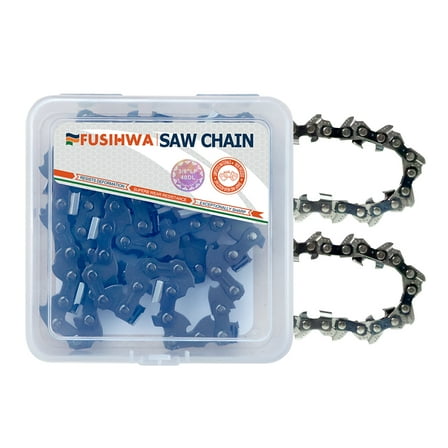 FUSIHWA Chainsaw Chain 14 Inch 3/8"LP Pitch .050" Gauge 40 Drive Links (2 Chains)