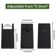 thumbnail image 2 of Bed Risers, 4 Inch Adjustable Desk Riser Blocks with Screw Clamp 4 Pack Heavy Duty Chair Raisers Fits 0-2 Inch Widths, 2 of 5
