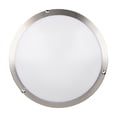 thumbnail image 3 of Solero Ii 1 - Light Brushed Steel / Silver Transitional LED Metal Flush Mount Light, 3 of 5