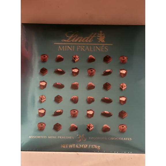 Lindt Mini Pralines, Assorted Chocolate Candy, 36 Count, 6.2 oz. Gift Box